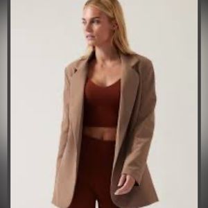 NWT Athleta Endless blazer in Primatwill size 10 mushroom color